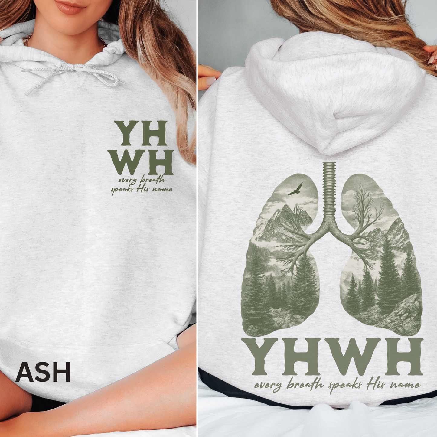 YHWH lungs Christian shirt Every breath speaks His name Bible verse Hebrew name of God hoodie religious gift Faith based Church apparel Mountains Lungs Yahweh