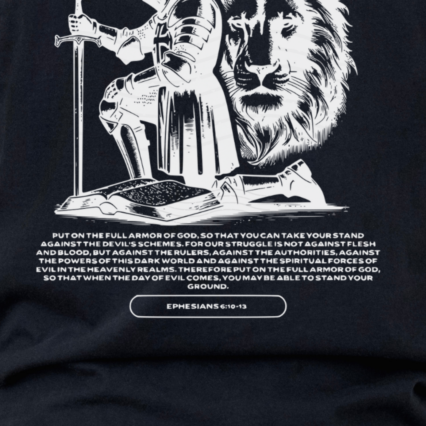 Man of God Christian Comfort Colors T-shirt - Armor of God Bible Verse Graphic tee - Jesus Lion of Judah crewneck - Religious gift for Men - Christian clothing