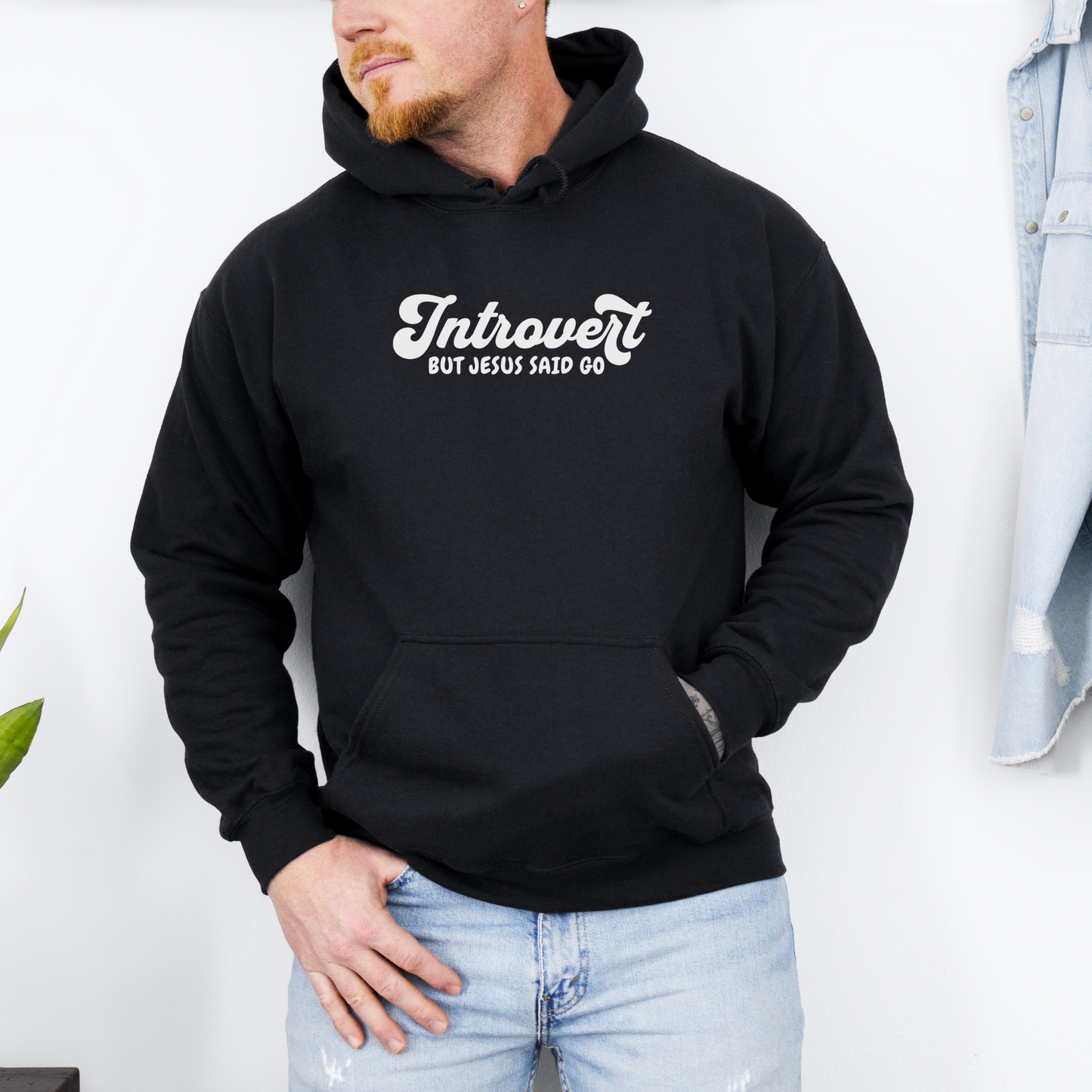 Introvert Christian Sweatshirt with Bible Verse Go Make Disciples of All Nations - Baptism Gift - Indoors Lover Hoodie