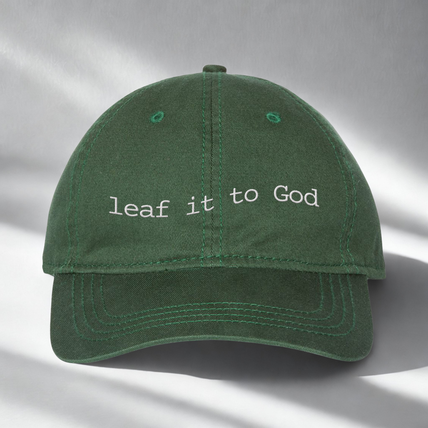 Leaf it to God Relaxed Classic Dad Cap - Fall Hair Don't Care Hat