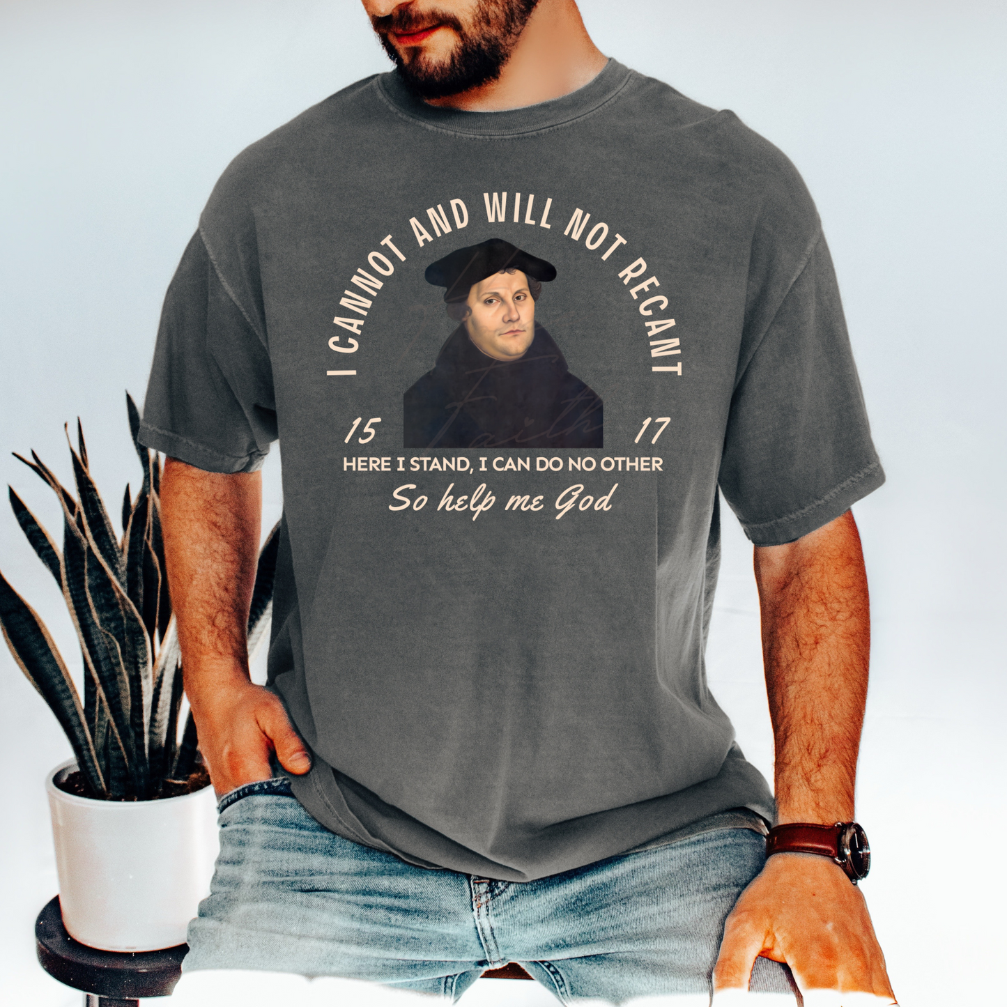 Martin Luther shirt - Protestant Christian Fall tee - Semper Reformanda Lutheran Teacher Gift - Reformed Theology tshirt - Reformation Day 95 Theses
