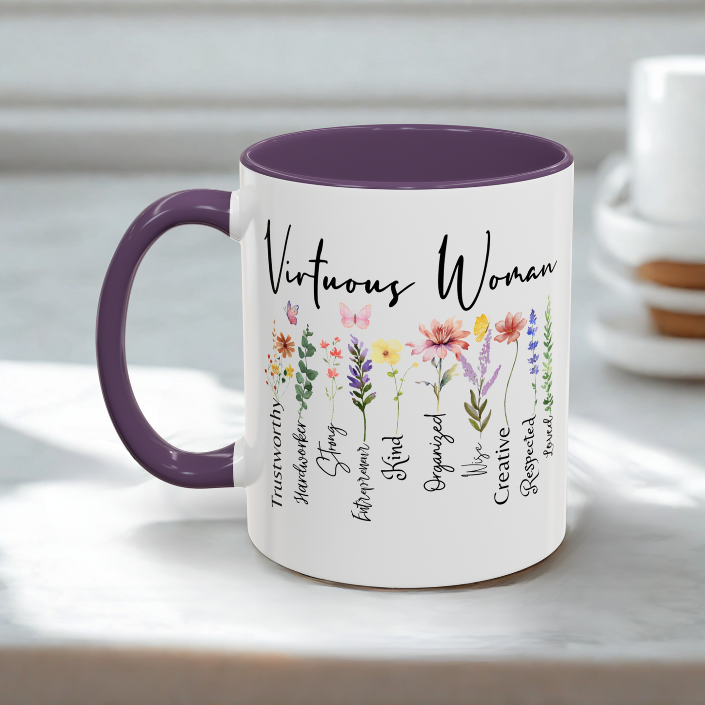 Proverbs 31 Mug - Christian Gift for Women - Pastor's Wife Appreciation - Mom and Grandma Birthday Present - Woman of God