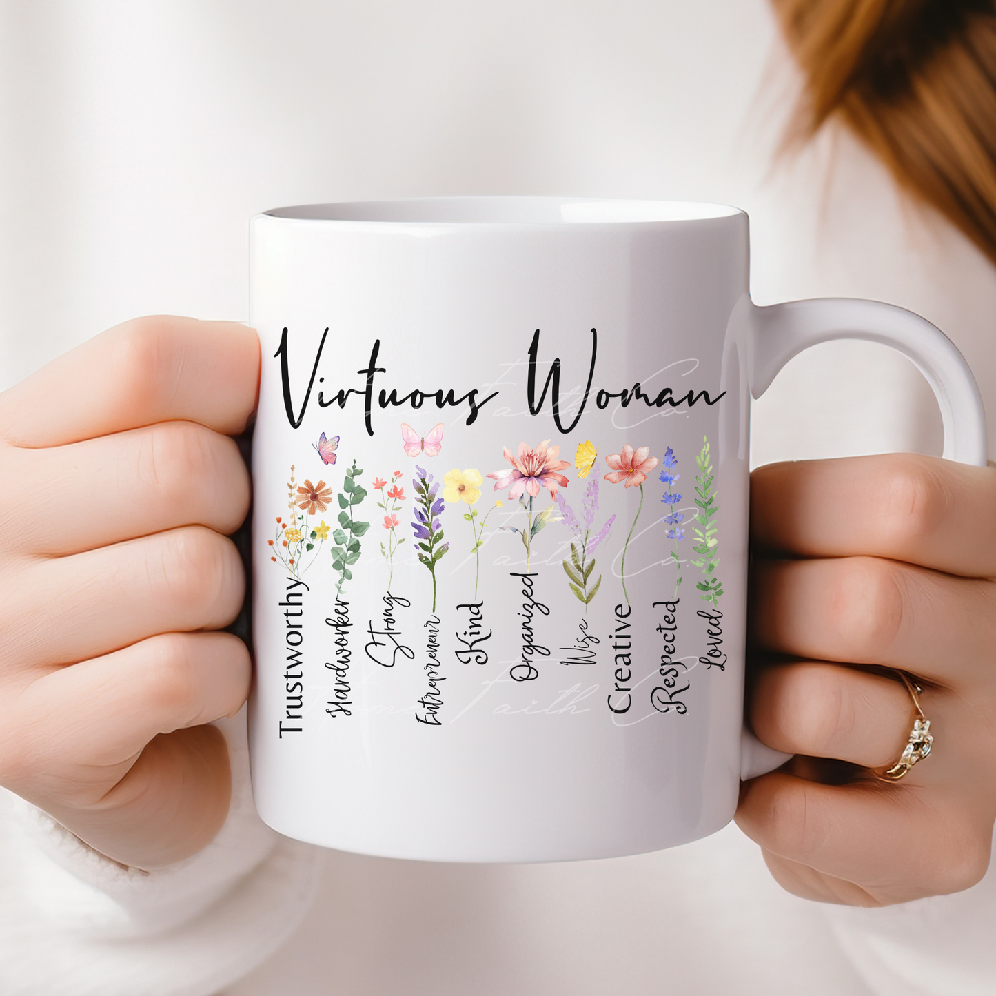 Proverbs 31 Mug - Christian Gift for Women - Pastor's Wife Appreciation - Mom and Grandma Birthday Present - Woman of God