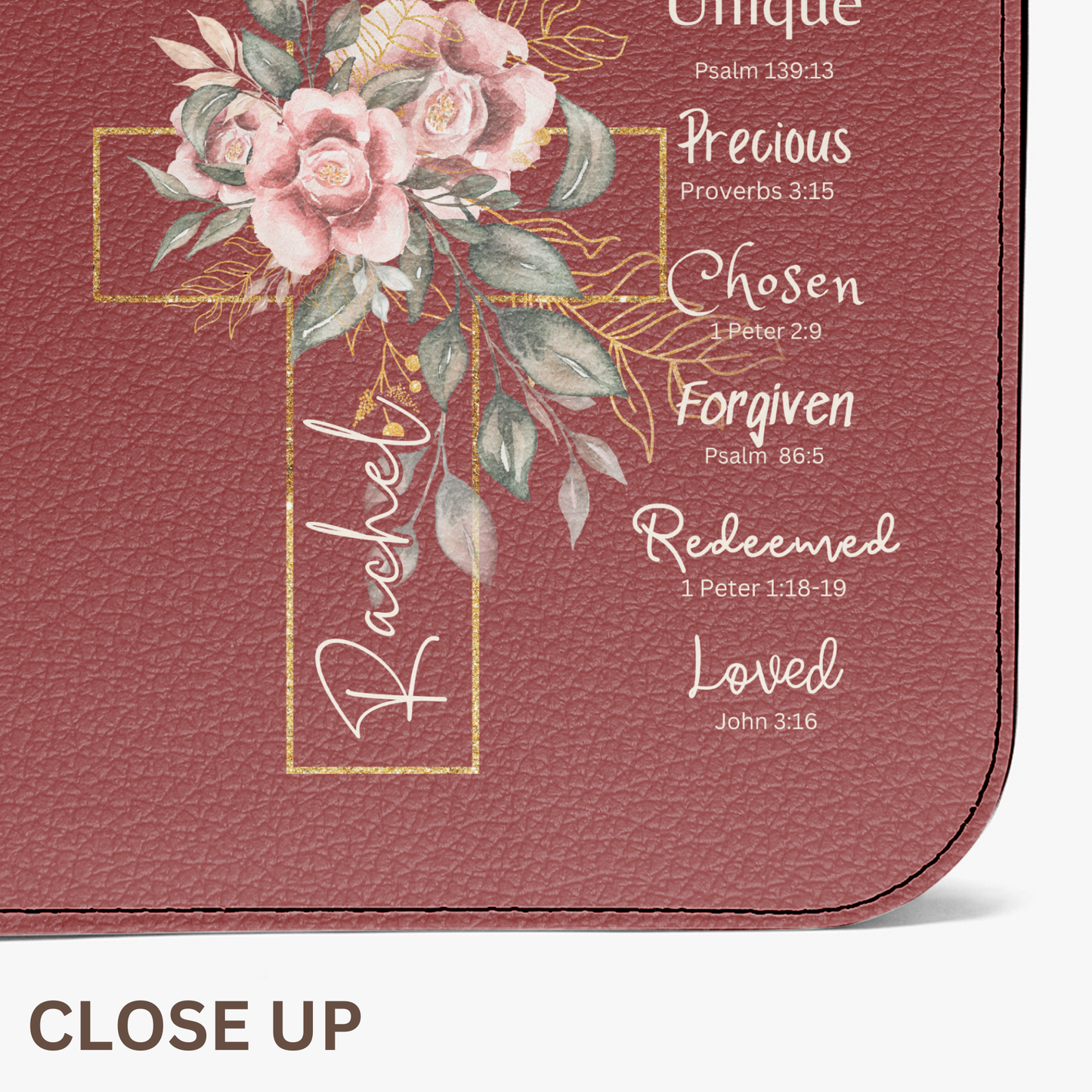 Personalized Bible Cover for Women - God Says You Are Bible Case - Christian Birthday Gift Idea for Her - Bible Sleeve for Teen Baptism - First Communion Confirmation Gift