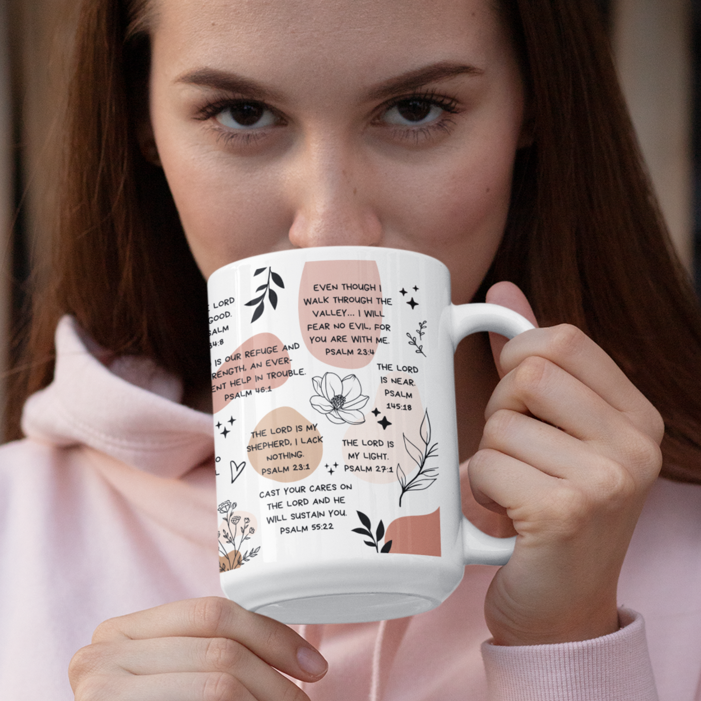 Be Still and Know Mug - Christian Affirmations Bible Verse Mug - Mental Health Gift for Overthinkers - Daily Reminders Mug