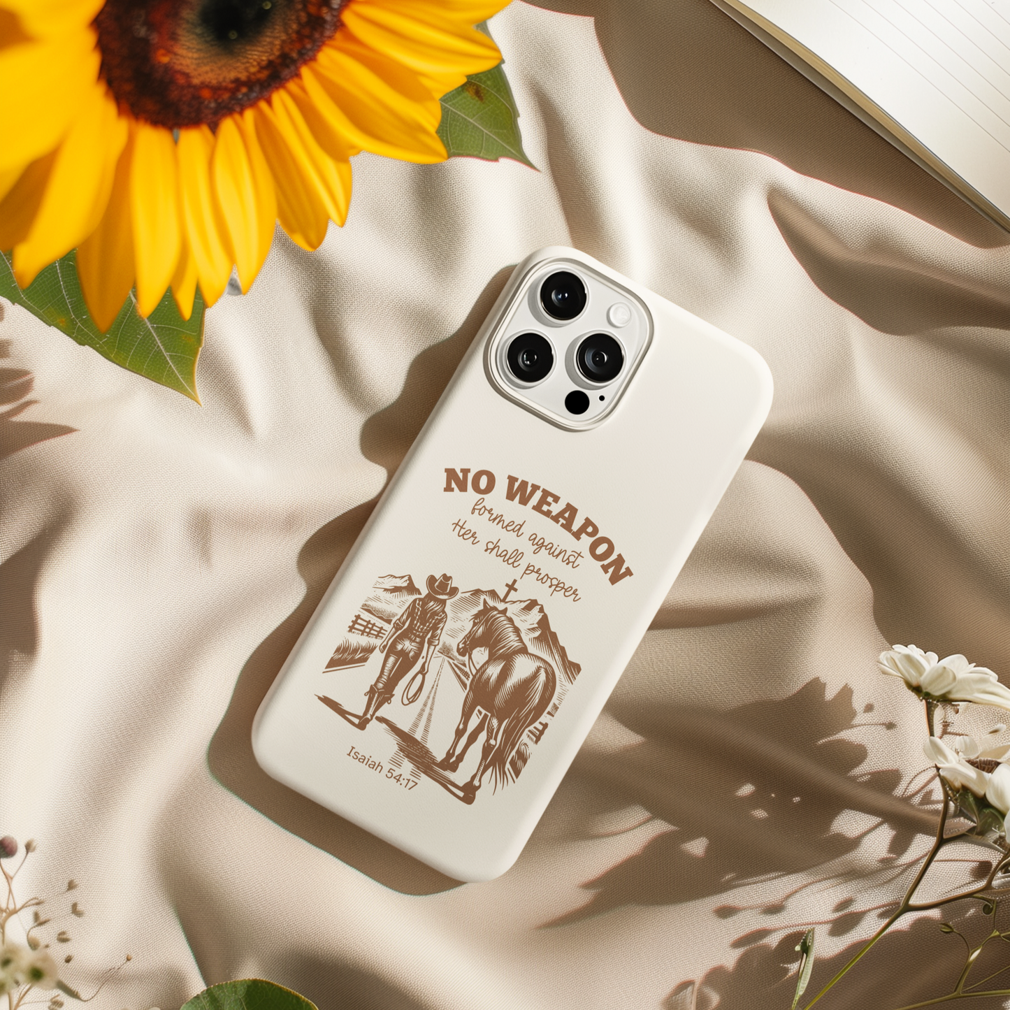 Christian Western Phone Case with Bible Verse Compatible with iPhone 16 15 14 13 Plus Pro Max Samsung Pixel Religious Christian Gift for Wife Sister Teenager