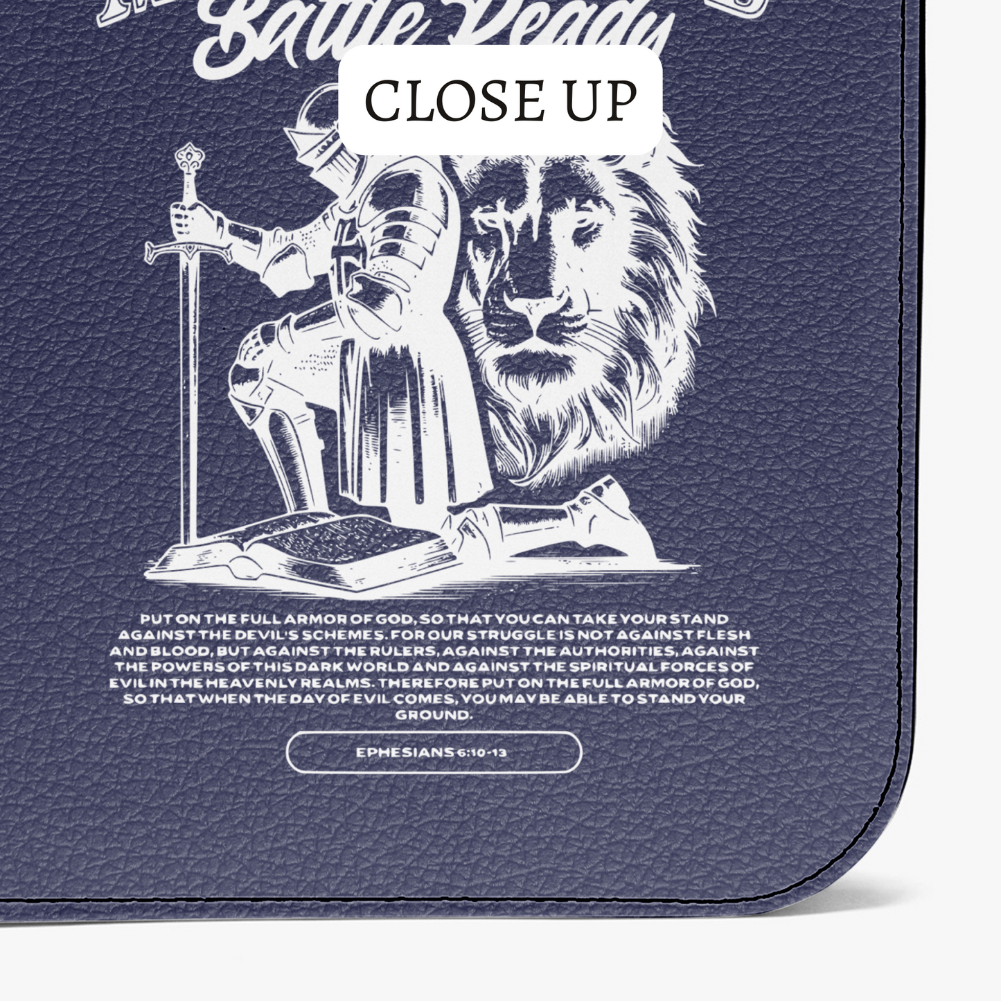 Bible Cover for Men - Christian Birthday Gift - Bible Sleeve Baptism Gift- Fathers Day Armor of God Dad gift from Daughter
