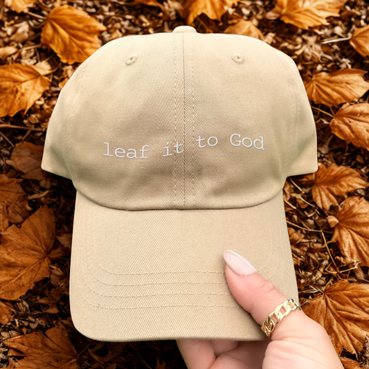 Leaf it to God Relaxed Classic Dad Cap - Fall Hair Don't Care Hat