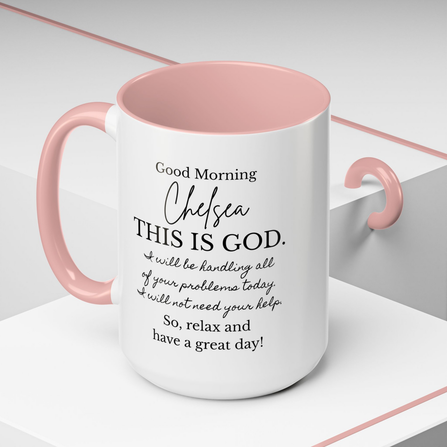 Personalized Message from God Mug - Christian Gift - Daily Reminder - Bible Verse Affirmation - Gift Ideas for Christian Men and Women