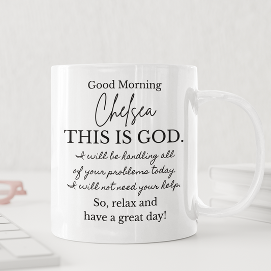 Personalized Message from God Mug - Christian Gift - Daily Reminder - Bible Verse Affirmation - Gift Ideas for Christian Men and Women