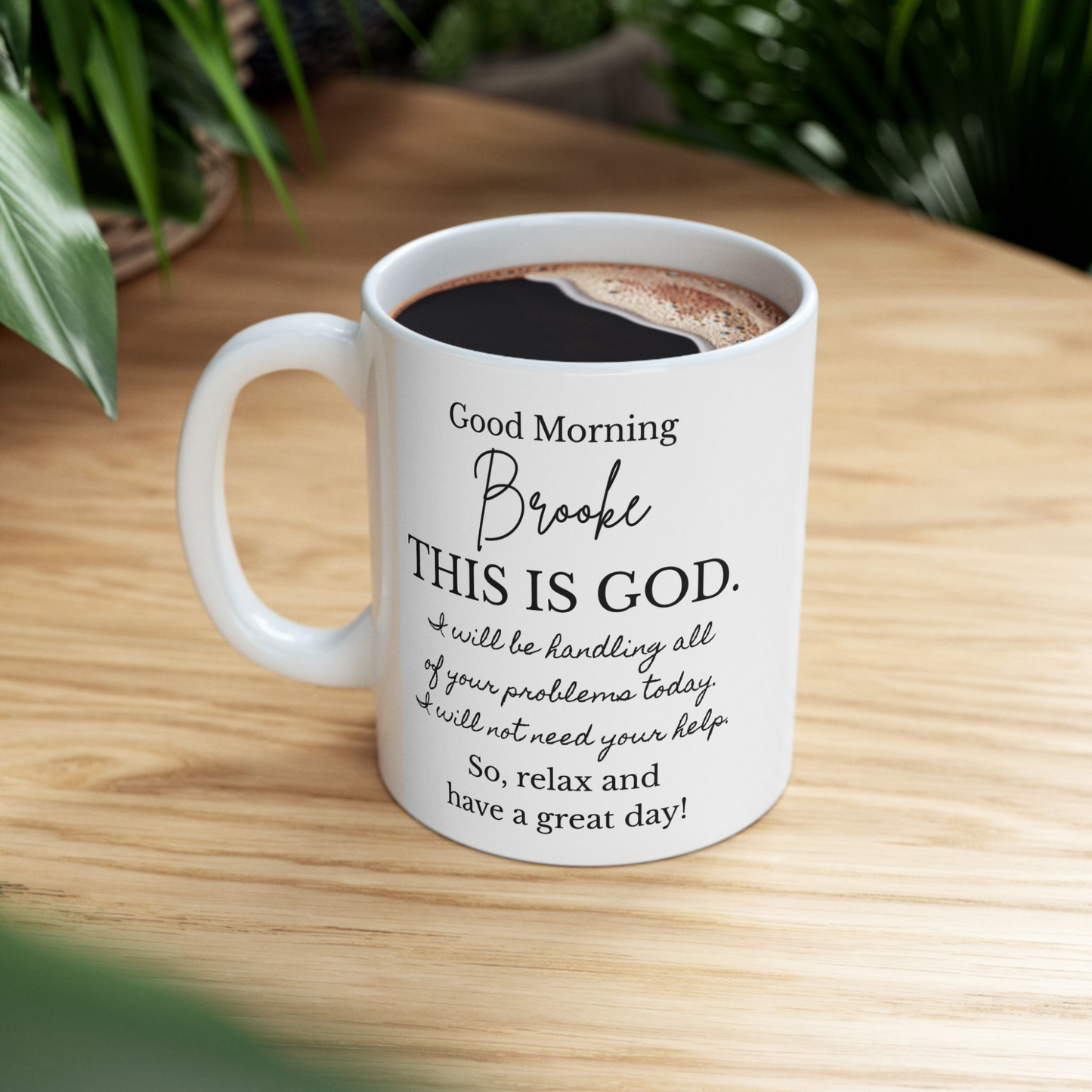 Personalized Message from God Mug - Christian Gift - Daily Reminder - Bible Verse Affirmation - Gift Ideas for Christian Men and Women
