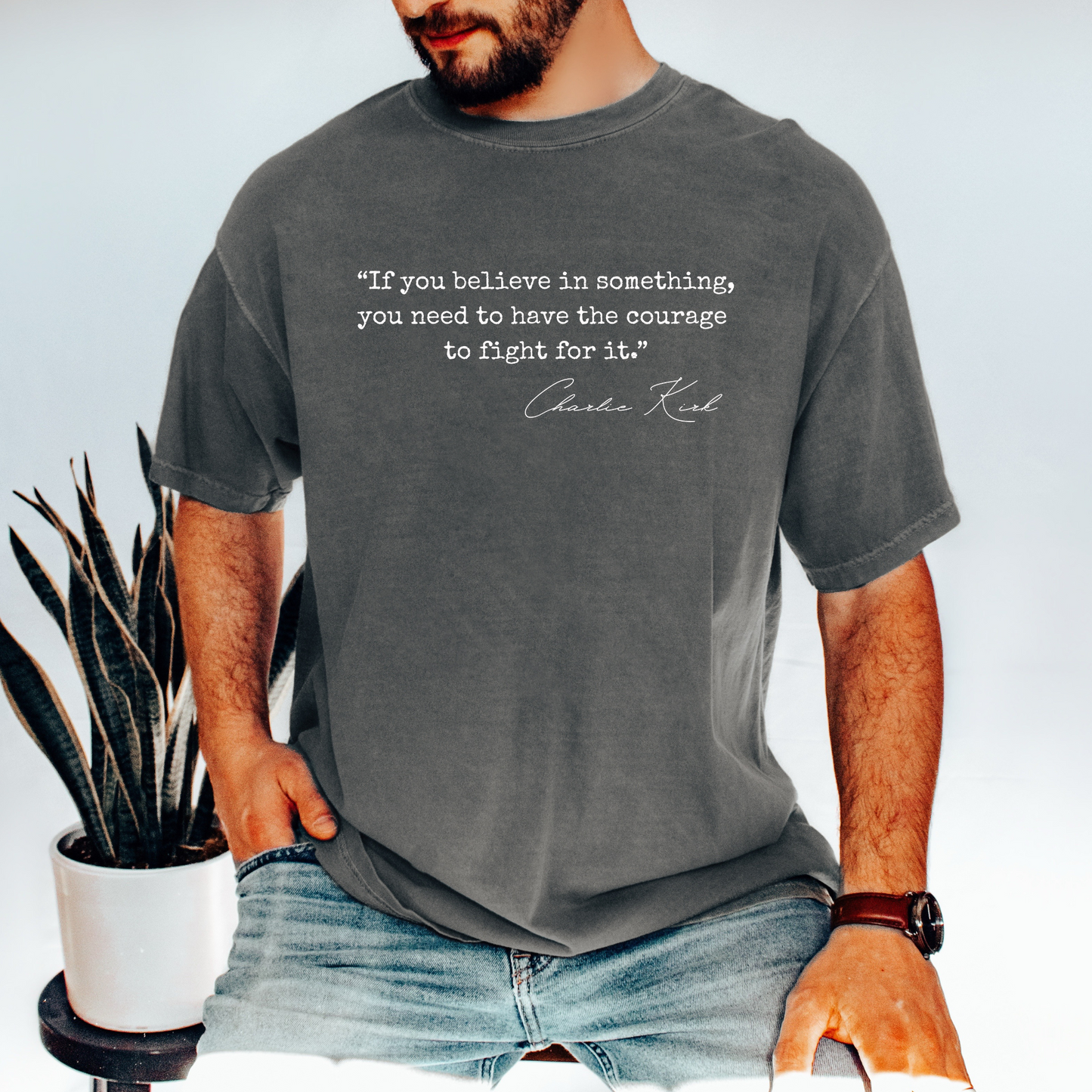 Charlie Kirk Shirt Human Rights Activist Comfort Colors Crewneck Charlie Kirk Quote Support Tee Christian T-shirt
