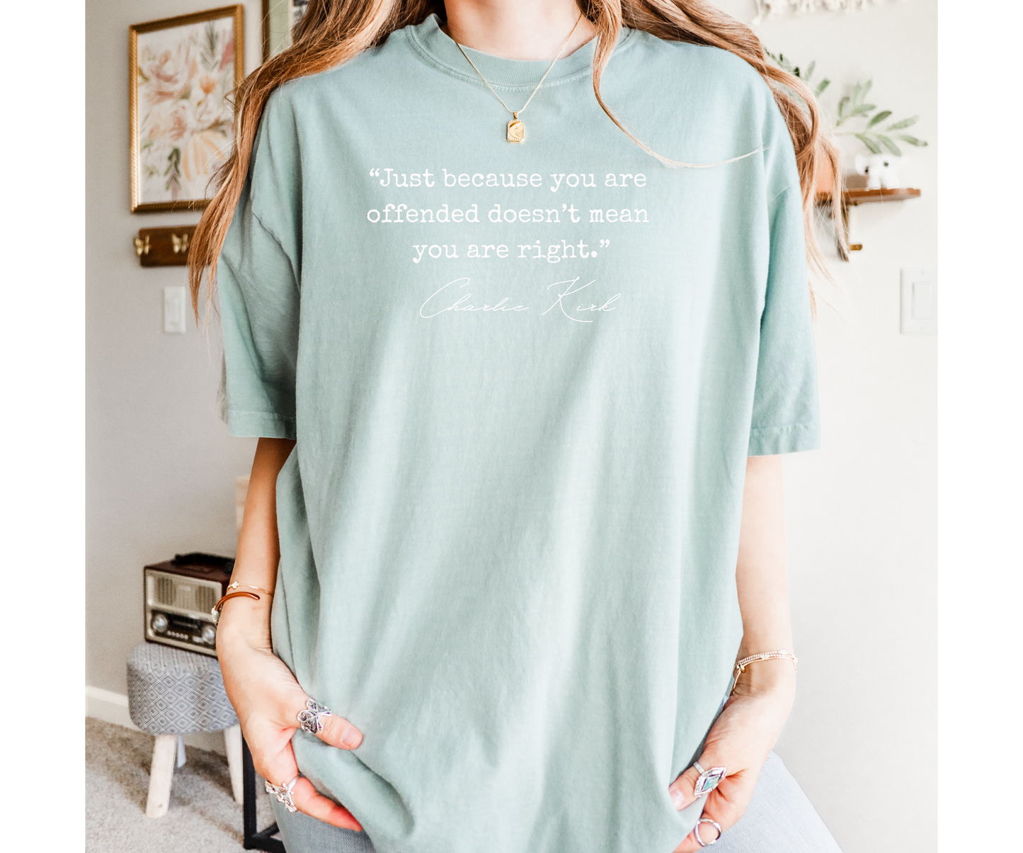 Comfort Colors® Pray for Charlie Kirk Shirt Support Tee Christian T-Shirt Human Rights Shirt Activist Shirt Charlie Kirk Quote Shirt