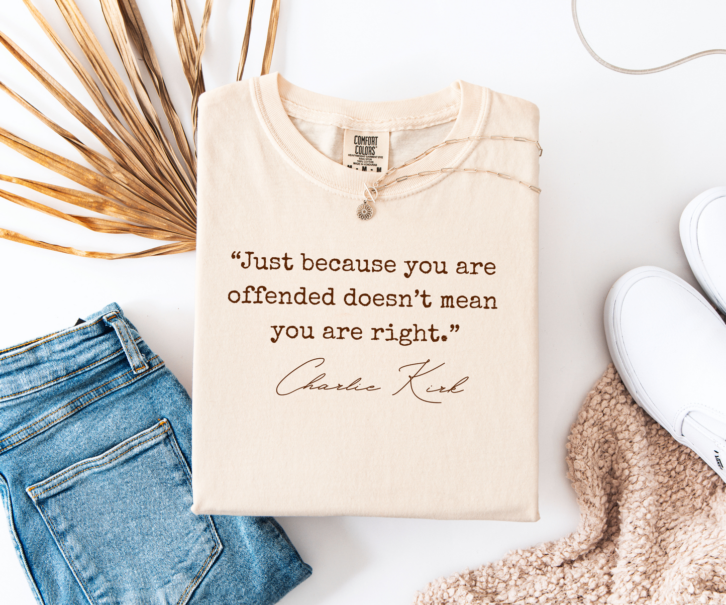 Comfort Colors® Pray for Charlie Kirk Shirt Support Tee Christian T-Shirt Human Rights Shirt Activist Shirt Charlie Kirk Quote Shirt