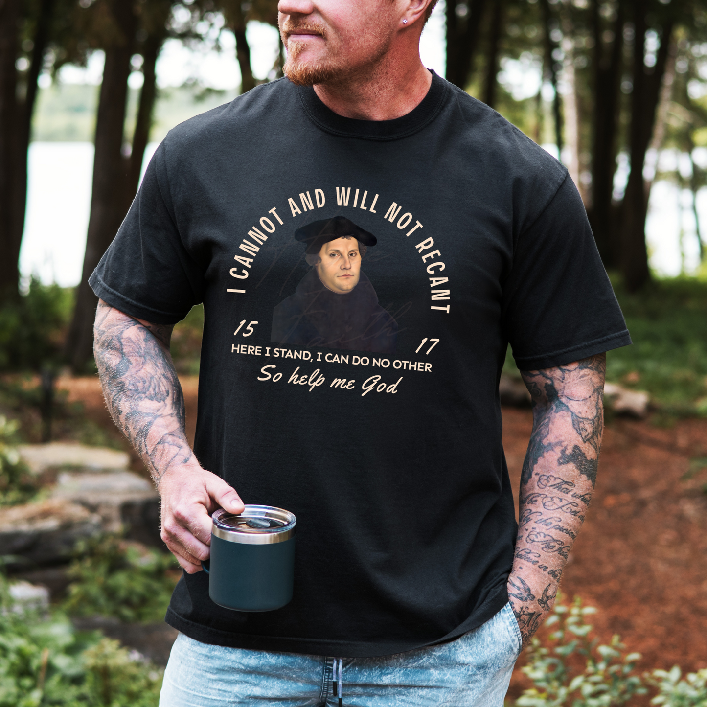 Martin Luther shirt - Protestant Christian Fall tee - Semper Reformanda Lutheran Teacher Gift -  Reformed Theology tshirt - Reformation Day 95 Theses
