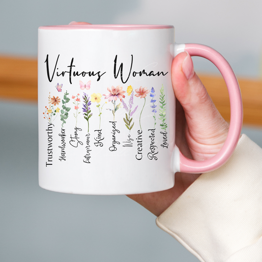 Proverbs 31 Mug - Christian Gift for Women - Pastor's Wife Appreciation - Mom and Grandma Birthday Present - Woman of God